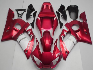 Cheap 1998-2002 Yamaha R6 Motorcycle Fairings - Red White Canada