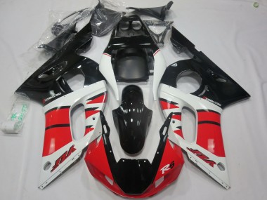 Cheap 1998-2002 Yamaha R6 Motorcycle Fairings - White Red Glossy Black Canada
