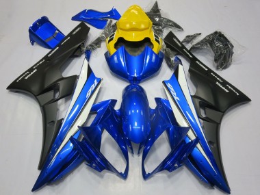 Cheap 2006-2007 Yamaha R6 Motorcycle Fairings - Yellow Blue White Matte Black Motul Canada