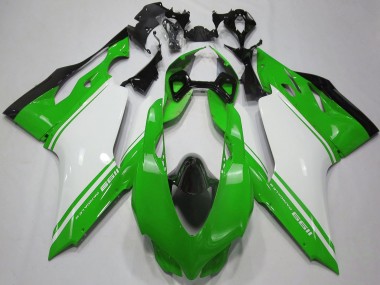 Cheap 2011-2014 Ducati 1199 Motorcycle Fairings - Glossy Green White Black Canada