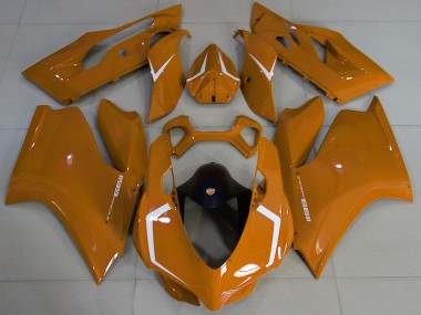 Cheap 2011-2014 Ducati 1199 Motorcycle Fairings - Brown White Canada