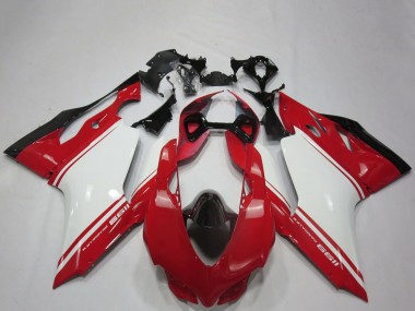 Cheap 2011-2014 Ducati 1199 Motorcycle Fairings - White Red Black OEM Style Canada