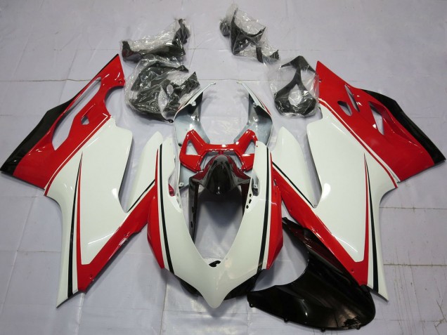 2011-2014 Ducati 899 1199 Motorcycle Fairings - White Red Green Glossy Black Canada
