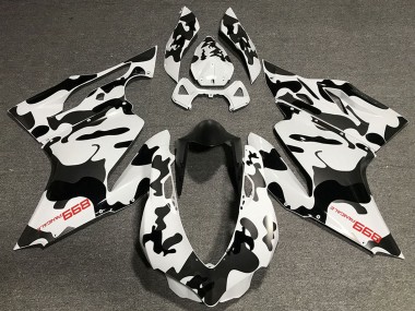 Cheap 2011-2014 Ducati 899 Motorcycle Fairings - White Black Camouflage Canada