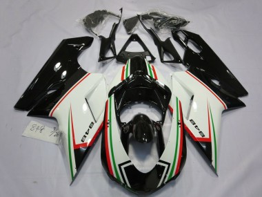 Cheap 2007-2014 Ducati 848 Motorcycle Fairings - White Red Green Glossy Black Canada