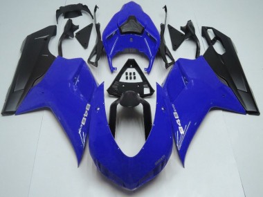 Cheap 2007-2014 Ducati 848 Motorcycle Fairings - Blue Matte Black Canada