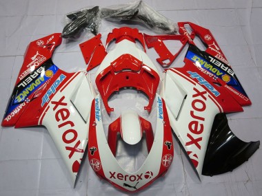 Cheap 2007-2014 Ducati 848 1098 1198 Motorcycle Fairings - White Red Blue Glossy Black Valsir Xerox Canada