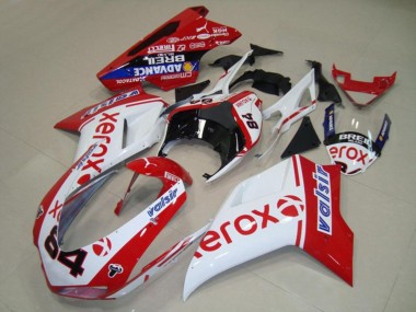 Cheap 2007-2014 Ducati 848 1098 1198 Motorcycle Fairings - White Red Blue Glossy Black Valsir Xerox 84 Canada