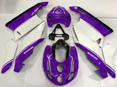Cheap 2003-2004 Ducati 999 Motorcycle Fairings - White Purple Black Canada