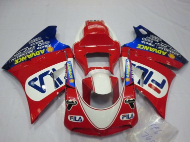 Cheap 1993-2005 Ducati 748 916 996 998 Motorcycle Fairings - White Red Blue Fila Canada