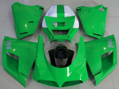 Cheap 1993-2005 Ducati 996 Motorcycle Fairings - Glossy Green White Canada