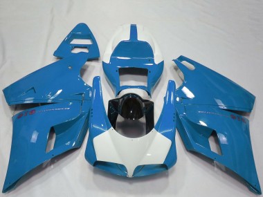 Cheap 1993-2005 Ducati 916 Motorcycle Fairings - Light Blue Glossy Black Canada