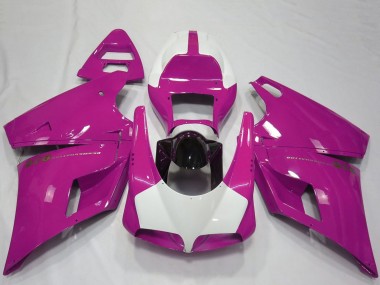 Cheap 1993-2005 Ducati 916 Motorcycle Fairings - Pink White Glossy Black Performance Canada