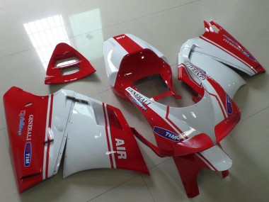 Cheap 1993-2005 Ducati 748 916 996 998 Motorcycle Fairings - White Red Air Generali Tim Canada