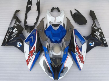 Cheap 2015-2016 BMW S1000RR Motorcycle Fairings - White Blue Matte Black OEM Style Canada
