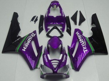 Cheap 2009-2012 Triumph Daytona 675 Motorcycle Fairings - Purple Green Glossy Black Canada