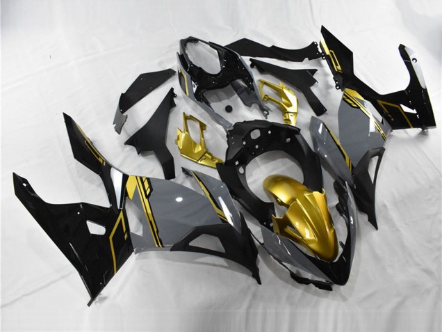 2018-2024 Kawasaki Ninja 400 Motorcycle Fairings - Nardo Grey Gold Black Canada