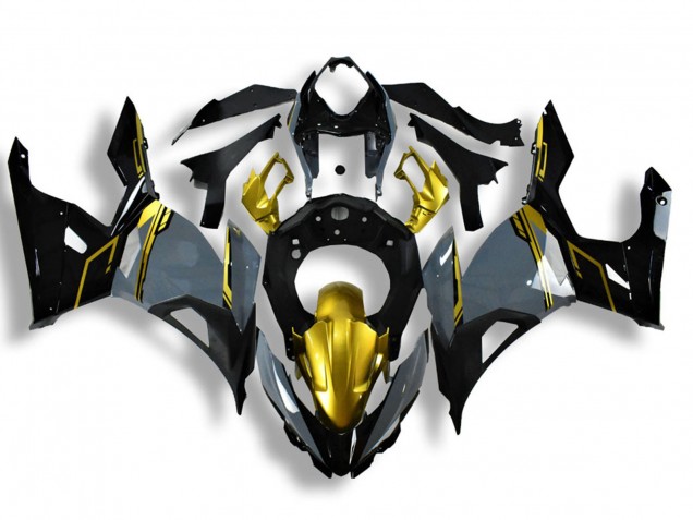 2018-2024 Kawasaki Ninja 400 Motorcycle Fairings - Nardo Grey Gold Black Canada