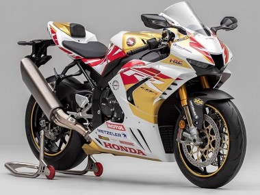 Cheap 2020-2023 Honda CBR1000RR-R Motorcycle Fairing - White Red Gold Motul Canada