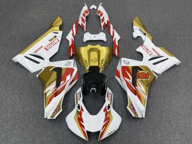 Cheap 2020-2023 Honda CBR1000RR-R Motorcycle Fairings - White Red Gold Motul Canada