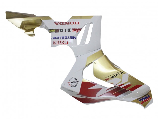 2020-2023 Honda CBR1000RR-R Motorcycle Fairings - White Red Gold Motul HRC Canada