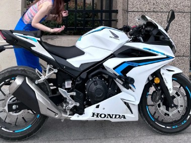 Cheap 2022 Honda CBR400R Motorcycle Fairings - White Blue Canada