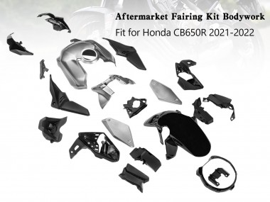 Cheap 2019-2022 Honda CB650R Motorcycle Fairings - Silver Black Canada