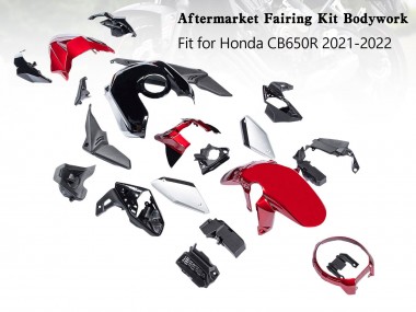 Cheap 2019-2022 Honda CB650R Motorcycle Fairings - Black Red Silver Canada
