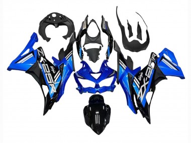 Cheap 2019-2025 Kawasaki ZX25R ZX-25R Motorcycle Fairings - Blue White Matte Black Canada