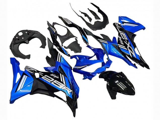 2019-2025 Kawasaki ZX25R ZX-25R Motorcycle Fairings - Blue White Matte Black Canada