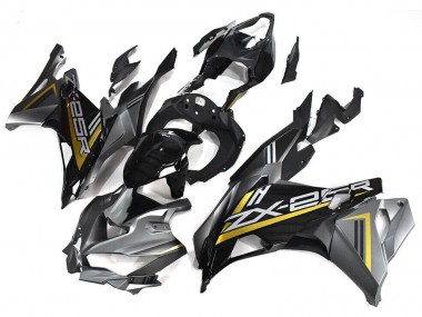 Cheap 2019-2025 Kawasaki ZX25R ZX-25R Motorcycle Fairings - Grey Gold Glossy Black Canada