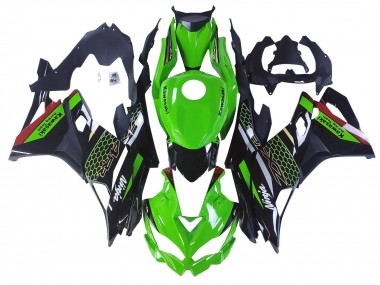 Cheap 2019-2025 Kawasaki ZX25R ZX-25R Motorcycle Fairings - Green Black Red Honeycomb Canada