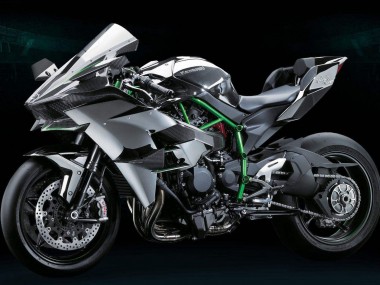 Cheap 2015-2022 Kawasaki Ninja H2 Motorcycle Fairing Kits - Grey Canada