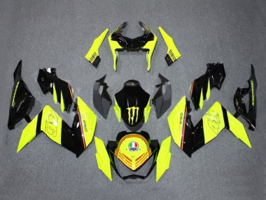 Cheap 2015-2016 Kawasaki Z250/Z300 Motorcycle Fairings - Yellow Glossy Black Monster Canada