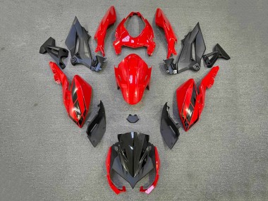 Cheap 2018-2024 Kawasaki Z400 Motorcycle Fairings - Red Matte Black Canada