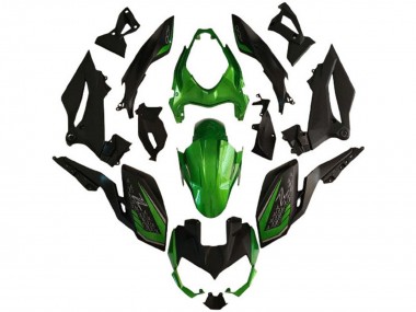 Cheap 2018-2024 Kawasaki Z400 Motorcycle Fairings - Green Matte Black Canada