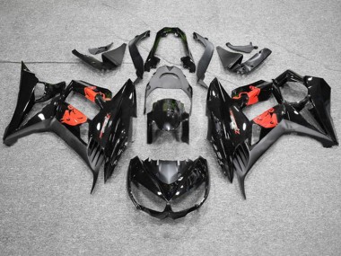 Cheap 2010-2016 Glossy Black Matte Black Red Bull Kawasaki Z1000SX Motorcycle Fairings Canada