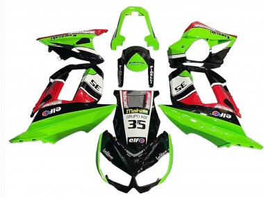 Cheap 2010-2016 Green Red Glossy Black Elf 35 Kawasaki Z1000SX Motorcycle Fairings Canada