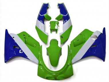 Cheap 1989-1990 Kawasaki ZXR250 Motorcycle Fairings - Green White Blue Canada
