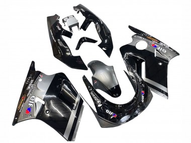 Cheap 1989-1990 Kawasaki ZXR250 Motorcycle Fairings - Glossy Black Grey Elf Touch4 Bridgestone Canada