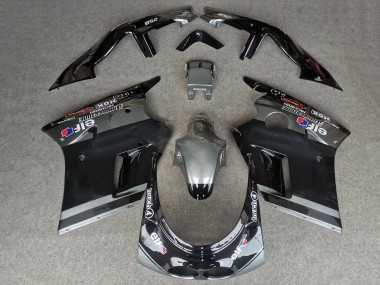 Cheap 1989-1990 Kawasaki ZXR250 Motorcycle Fairings - Glossy Black Grey Elf Touch4 Bridgestone Canada