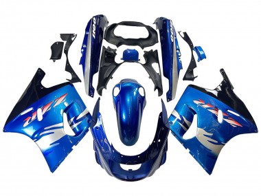 Cheap 1993-2003 Kawasaki ZZR1100 Motorcycle Fairings - Blue Silver Black Canada