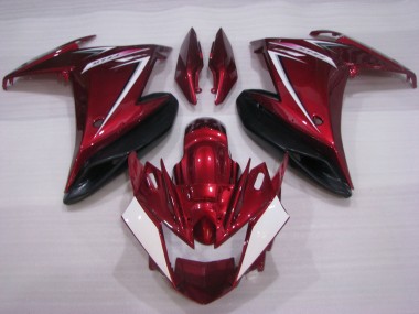 Cheap 2009-2015 Yamaha FZ6R Motorcycle Fairings - Red White Black Canada