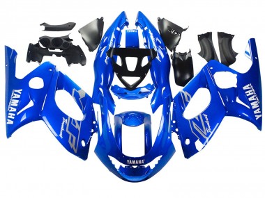 Cheap 1996-2007 Yamaha YZF600R Thundercat Motorcycle Fairings - Blue White Silver Canada