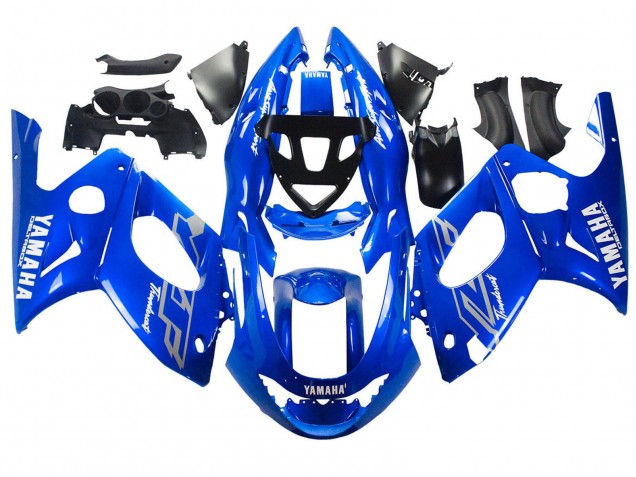 1996-2007 Yamaha YZF600R Thundercat Motorcycle Fairings - Blue White Silver Canada