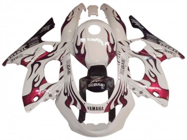 Cheap 1996-2007 Yamaha YZF600R Thundercat Motorcycle Fairing - White Dark Red Canada