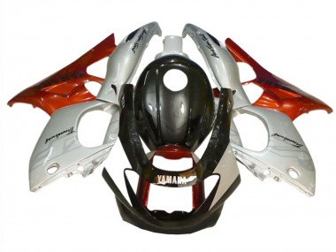 Cheap 1996-2007 Yamaha YZF600R Thundercat Motorcycle Fairings - Black Silver Burnt Orange Canada