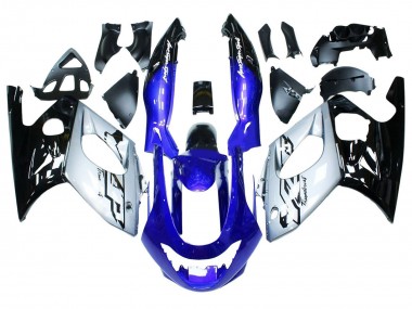 Cheap 1996-2007 Yamaha YZF600R Thundercat Motorcycle Fairings - Blue Silver Black Canada