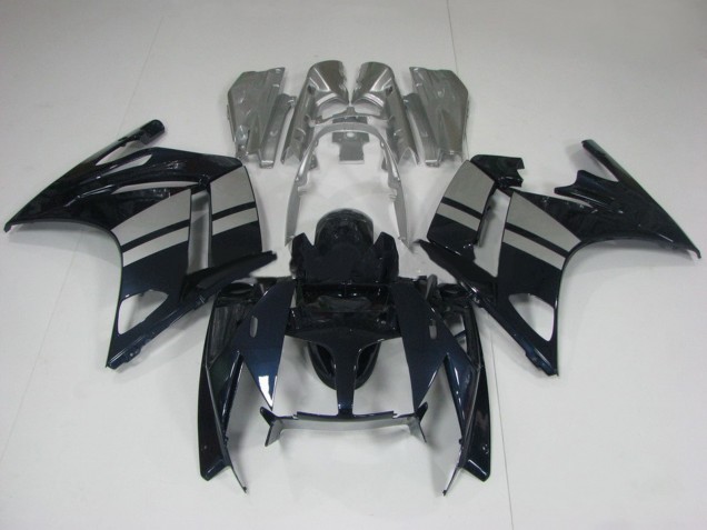 2001-2006 Yamaha FJR1300 Motorcycle Fairings - Glossy Black Silver Canada