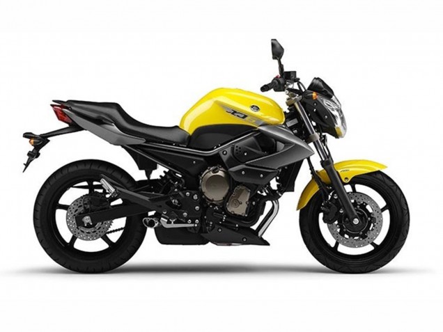 2009-2012 Yamaha XJ6 Motorcycle Fairings - Black Yellow Canada